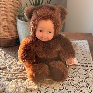 Anne Geddes Baby Doll – Brown Bear Plush Costume – Collectible
